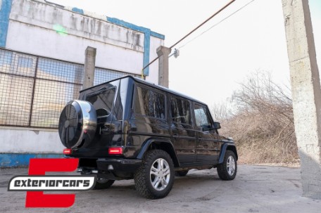 Full LED stražnja svjetla SEQ žmigavci 2018 Facelift dizajn (crvena/smoke) / Mercedes G-klasa W463 (2008-2017), TLMBW463NL