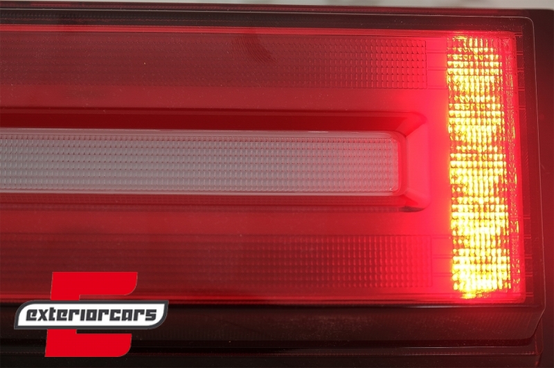 Full LED stražnja svjetla SEQ žmigavci 2018 Facelift dizajn (crvena/smoke) / Mercedes G-klasa W463 (2008-2017), TLMBW463NL
