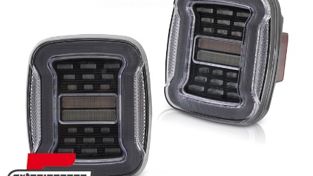 Full LED stražnja svjetla SEQ žmigavci (bijela) / Jeep Wrangler YJ TJ (1991-2006), LDCH43