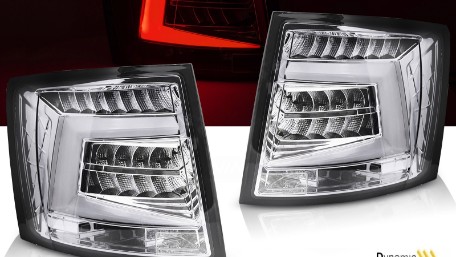 Full LED stražnja svjetla SEQ žmigavci (chrome) / Škoda Octavia III karavan (2012-2016), LDSK19
