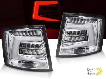 Full LED stražnja svjetla SEQ žmigavci (chrome) / Škoda Octavia III karavan (2012-2019), LDSK16