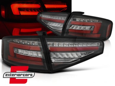 Full LED stražnja svjetla SEQ žmigavci (crna) / Audi A4 B8 limuzina (2012-2015), LDAUH6