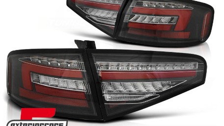 Full LED stražnja svjetla SEQ žmigavci (crna) / Audi A4 B8 limuzina (2012-2015), LDAUH6