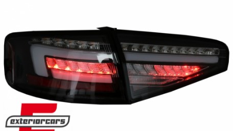 Full LED stražnja svjetla SEQ žmigavci (crna) / Audi A4 B8 limuzina (2012-2015), LDAUH6