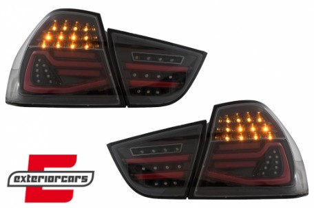 Full LED stražnja svjetla SEQ žmigavci (crna) / BMW serije 3 E90 LCI (2008-2011) limuzina, LDBMN1