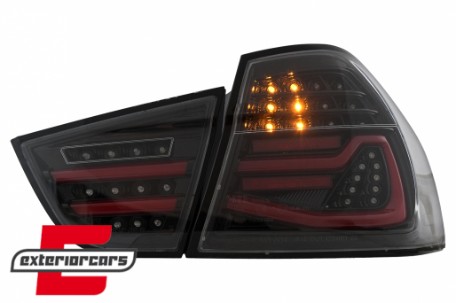 Full LED stražnja svjetla SEQ žmigavci (crna) / BMW serije 3 E90 LCI (2008-2011) limuzina, LDBMN1