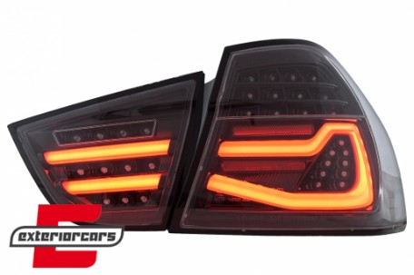 Full LED stražnja svjetla SEQ žmigavci (crna) / BMW serije 3 E90 LCI (2008-2011) limuzina, LDBMN1