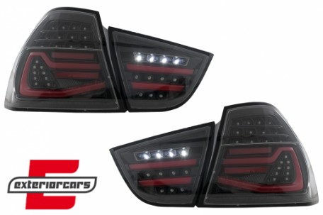 Full LED stražnja svjetla SEQ žmigavci (crna) / BMW serije 3 E90 LCI (2008-2011) limuzina, LDBMN1