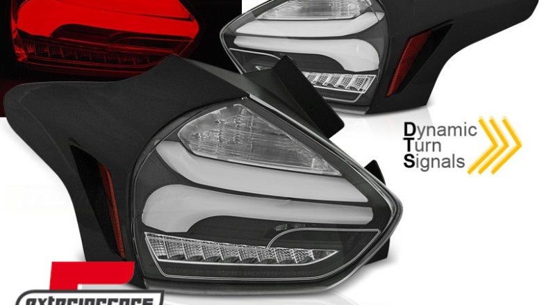 Full LED stražnja svjetla SEQ žmigavci (crna) / Ford Focus 3 Hatchback Facelift (2015-2018), LDFO67
