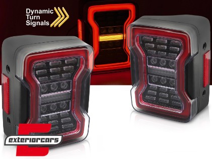 Full LED stražnja svjetla SEQ žmigavci (crna) / JEEP Wrangler JK (2007-2017), LDCH41