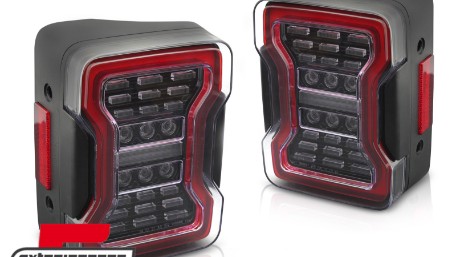 Full LED stražnja svjetla SEQ žmigavci (crna) / JEEP Wrangler JK (2007-2017), LDCH41