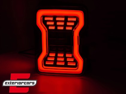 Full LED stražnja svjetla SEQ žmigavci (crna) / JEEP Wrangler JK (2007-2017), LDCH41