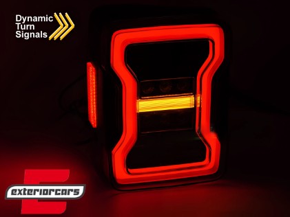 Full LED stražnja svjetla SEQ žmigavci (crna) / JEEP Wrangler JK (2007-2017), LDCH41