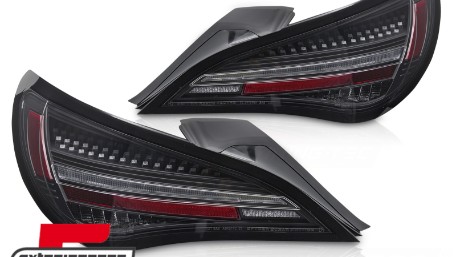Full LED stražnja svjetla SEQ žmigavci (crna) / Mercedes CLA C117 W117 (2013-2018), LDMEF3