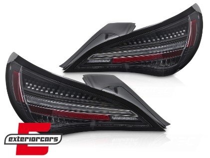 Full LED stražnja svjetla SEQ žmigavci (crna) / Mercedes CLA C117 W117 (2013-2018), LDMEF3