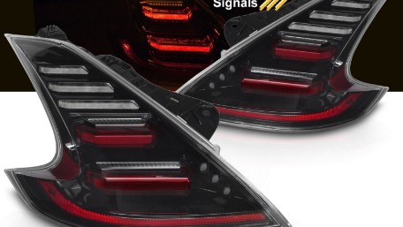 Full LED stražnja svjetla SEQ žmigavci (crna) / Nissan 370Z (2009-2020), LDNI12