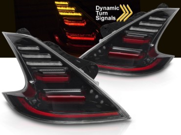 Full LED stražnja svjetla SEQ žmigavci (crna) / Nissan 370Z (2009-2020), LDNI12