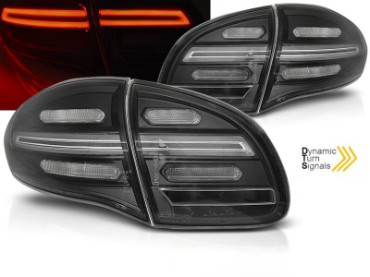 Full LED stražnja svjetla SEQ žmigavci (crna) / Porsche Cayenne 958 (2010-2014), LDPO32