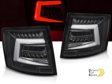 Full LED stražnja svjetla SEQ žmigavci (crna) / Škoda Octavia III karavan (2012-2016), LDSK20