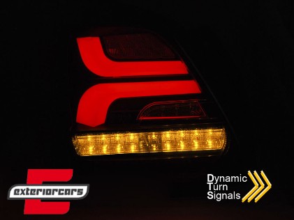 Full LED stražnja svjetla SEQ žmigavci (crna) / Suzuki Swift VI (2017-2023), LDSI10
