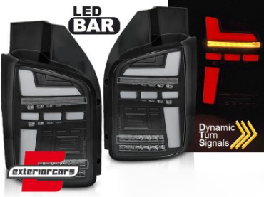Full LED stražnja svjetla SEQ žmigavci (crna) / Volkswagen Transporter T6.1 (2020-), LDVWP4
