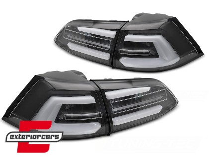 Full LED stražnja svjetla SEQ žmigavci (crna) / VW Golf 7 (2013-2017) karavan, LDVWS4