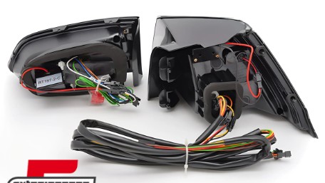 Full LED stražnja svjetla SEQ žmigavci (crna) / VW Golf 7 (2013-2017) karavan, LDVWS4