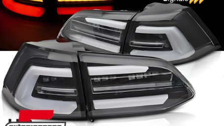 Full LED stražnja svjetla SEQ žmigavci (crna) / VW Golf 7.5 Facelift (2017-2020) karavan, LDVWS8
