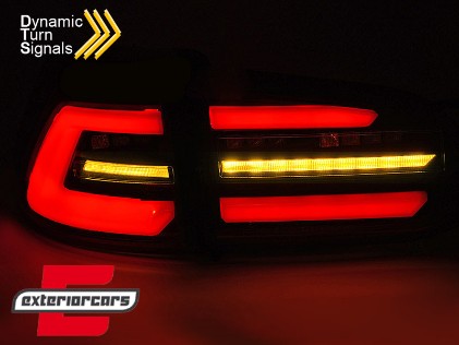 Full LED stražnja svjetla SEQ žmigavci (crna) / VW Golf 7.5 Facelift (2017-2020) karavan, LDVWS8