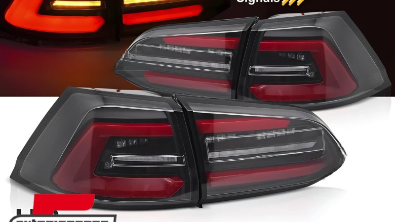 Full LED stražnja svjetla SEQ žmigavci (crna/bijela/crvena) / VW Golf 7 (2013-2017) karavan, LDVWT6