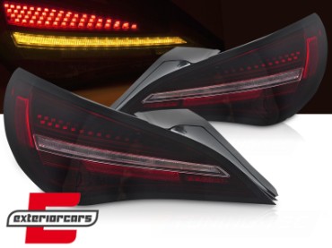 Full LED stražnja svjetla SEQ žmigavci (crna/crvena) / Mercedes CLA C117 W117 (2013-2018), LDMEF5