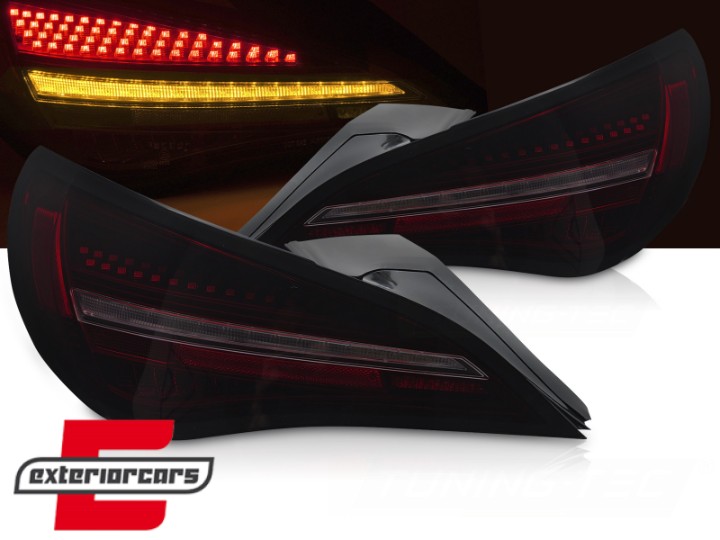 Full LED stražnja svjetla SEQ žmigavci (crna/crvena/smoke) / Mercedes CLA C117 W117 (2013-2018), LDMEF6