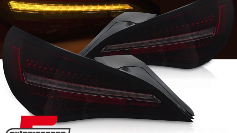 Full LED stražnja svjetla SEQ žmigavci (crna/crvena/smoke) / Mercedes CLA C117 W117 (2013-2018), LDMEG3