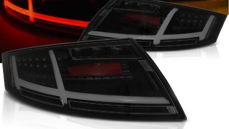 Full LED stražnja svjetla SEQ žmigavci (crna/smoke) / Audi TT 8J (2006-2014), LDAUK4