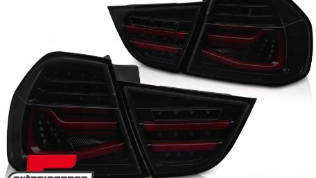 Full LED stražnja svjetla SEQ žmigavci (crna/smoke) / BMW serije 3 E90 LCI (2008-2011) limuzina, LDBMN2