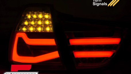 Full LED stražnja svjetla SEQ žmigavci (crna/smoke) / BMW serije 3 E90 LCI (2008-2011) limuzina, LDBMN2