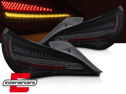 Full LED stražnja svjetla SEQ žmigavci (crna/smoke) / Mercedes CLA C117 W117 (2013-2018), LDMEF4