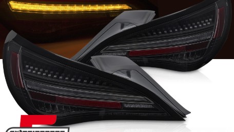 Full LED stražnja svjetla SEQ žmigavci (crna/smoke) / Mercedes CLA C117 W117 (2013-2018), LDMEG1