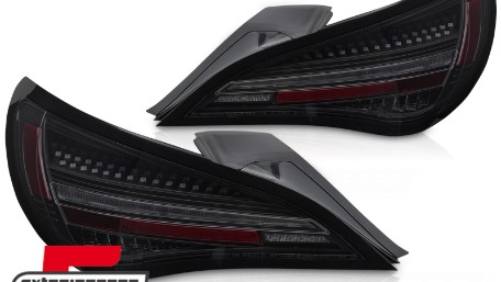 Full LED stražnja svjetla SEQ žmigavci (crna/smoke) / Mercedes CLA C117 W117 (2013-2018), LDMEG1