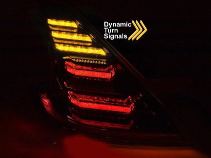 Full LED stražnja svjetla SEQ žmigavci (crna/smoke) / Nissan 370Z (2009-2020), LDNI13