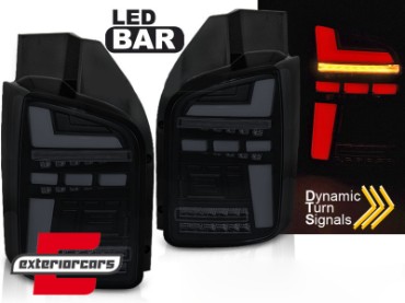 Full LED stražnja svjetla SEQ žmigavci (crna/smoke) / Volkswagen Transporter T6 (2015-2019), LDVWP0