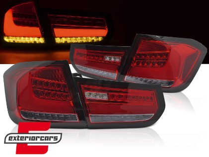 Full LED stražnja svjetla SEQ žmigavci (crvena) / BMW serije 3 F30 F35 (2011-2014), LDBMJ5