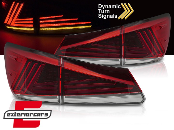 Full LED stražnja svjetla SEQ žmigavci (crvena) / Lexus IS XE20 (2006-2012), LDLE16