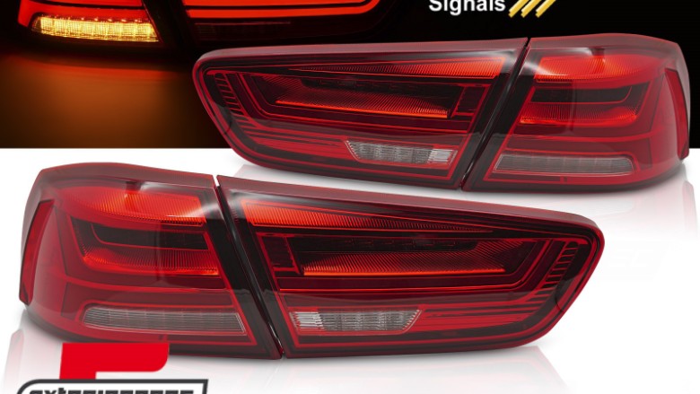 Full LED stražnja svjetla SEQ žmigavci (crvena) / Mitsubishi Lancer 8 limuzina (2007-2017), LDMI11