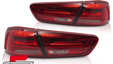 Full LED stražnja svjetla SEQ žmigavci (crvena) / Mitsubishi Lancer 8 limuzina (2007-2017), LDMI11