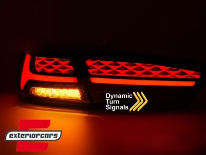 Full LED stražnja svjetla SEQ žmigavci (crvena) / Mitsubishi Lancer 8 limuzina (2007-2017), LDMI13