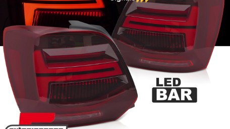 Full LED stražnja svjetla SEQ žmigavci (crvena) / VW Polo 6R 6C (2009-2017), LDVWV4