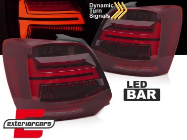 Full LED stražnja svjetla SEQ žmigavci (crvena) / VW Polo 6R 6C (2009-2017), LDVWV4