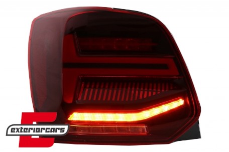 Full LED stražnja svjetla SEQ žmigavci (crvena) / VW Polo 6R 6C (2009-2017), LDVWV4