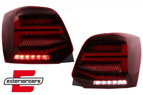 Full LED stražnja svjetla SEQ žmigavci (crvena) / VW Polo 6R 6C (2009-2017), LDVWV4
